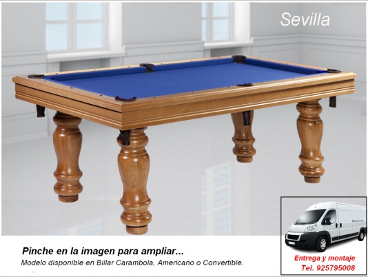 BILLAR MODELO SEVILLA, PRECIO DE VENTA desde 1290 �